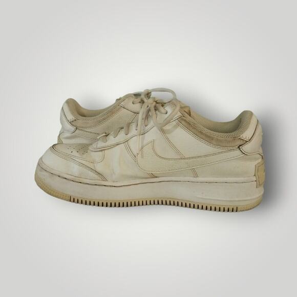 Size 9.5 - Nike Air Force 1 Shadow Triple White W - Picture 5 of 6